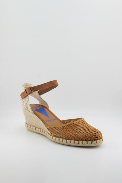 Verbenas Suede Espadrille Wedge Sandals